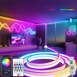 RGB Neon Strip with Bluetooth/Remote Control - Waterproof & Flexible