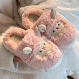 🐑 Fluffy Sheep Slippers – Warm Winter Plush for Men & Women ❄️