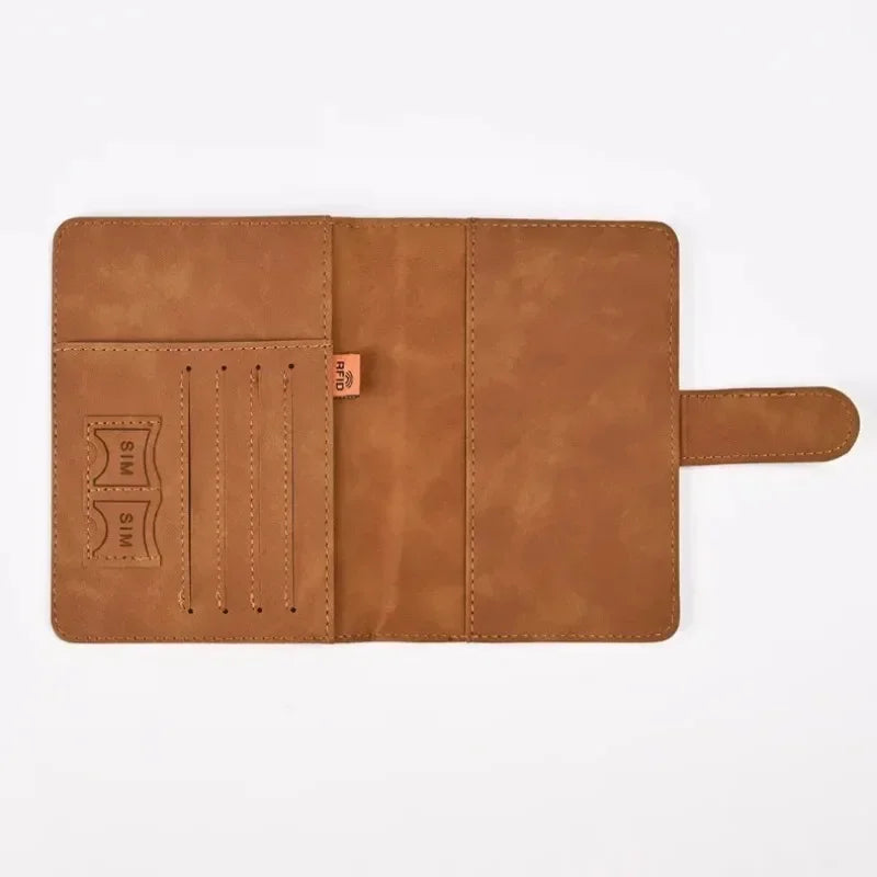 PU Leather Travel Passport & Card Holder – Stylish & Durable Wallet Case