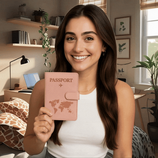 PU Leather Travel Passport & Card Holder – Stylish & Durable Wallet Case