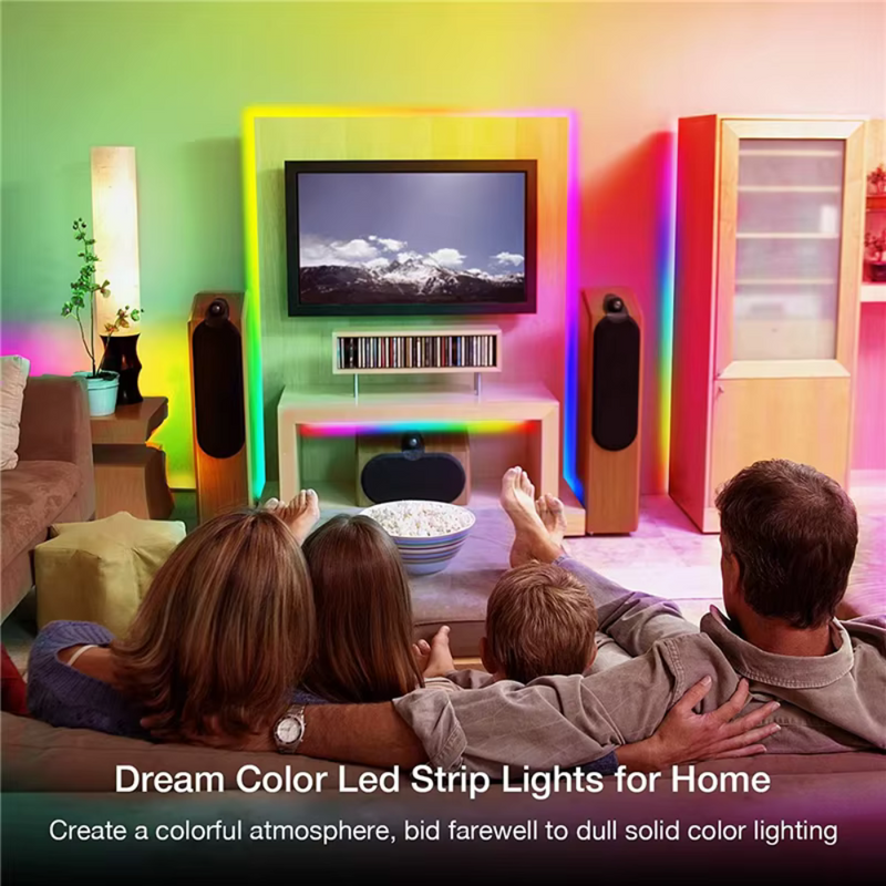 RGB Neon Strip with Bluetooth/Remote Control - Waterproof & Flexible