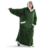 Winter Fleece Hooded Blanket to Keep You Warm and Cozy