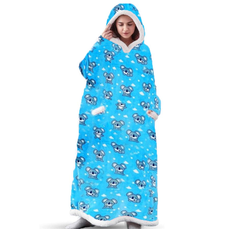 Winter Fleece Hooded Blanket to Keep You Warm and Cozy