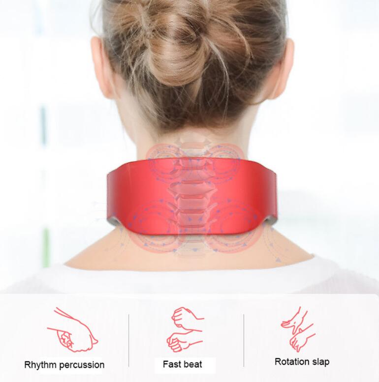 USB Rechargeable 4 Heads Cervical Spondylosis Massager