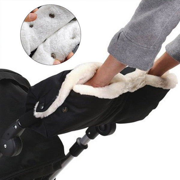 2x Pair Waterproof Winter Warm Stroller Gloves Mitten Hand Muff for Baby