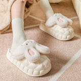 Removable Rabbit Designed Cotton Slippers