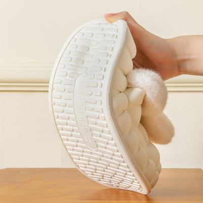 Removable Rabbit Designed Cotton Slippers