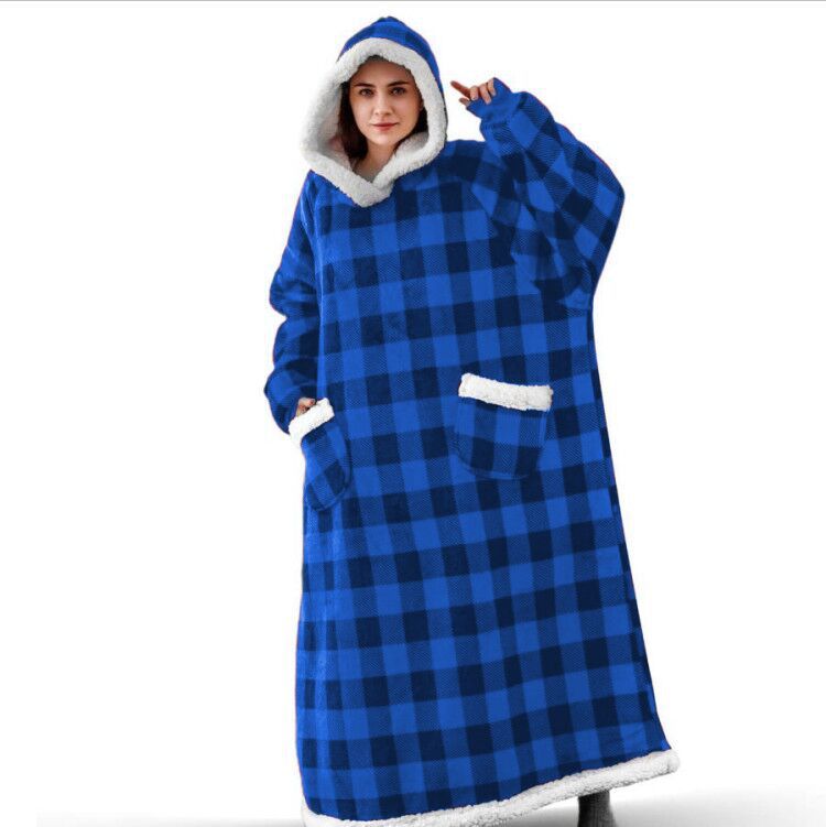 Winter Fleece Hooded Blanket to Keep You Warm and Cozy