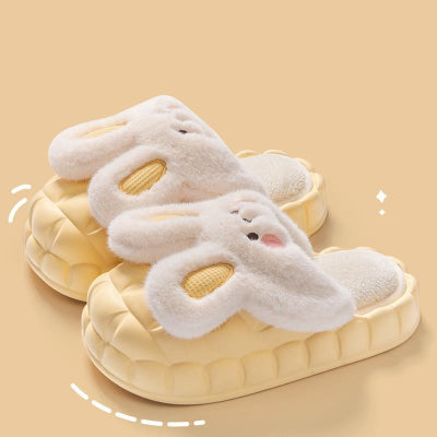 Removable Rabbit Designed Cotton Slippers