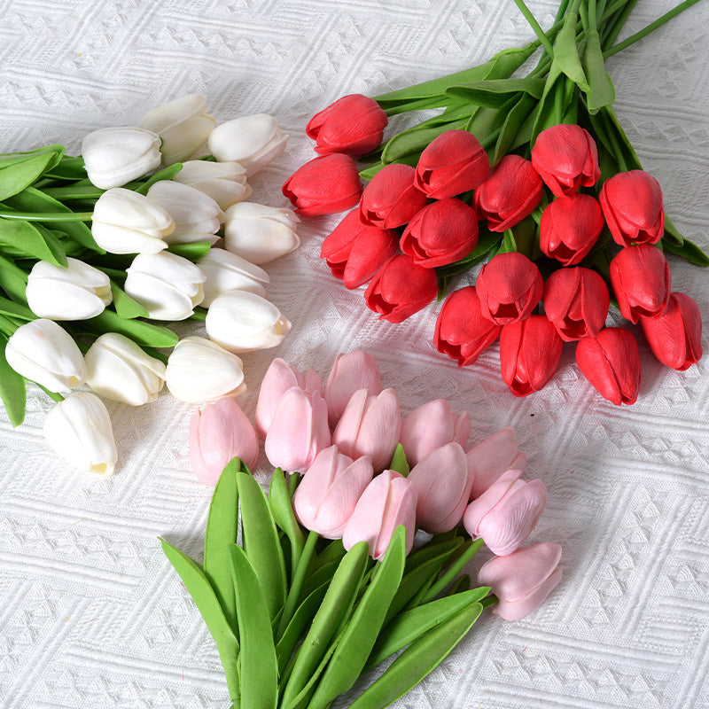 Forever in Bloom: A Stunning Bouquet of Artificial Tulips
