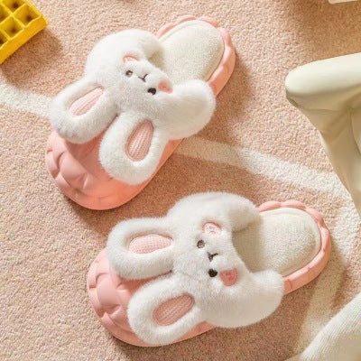 Removable Rabbit Designed Cotton Slippers