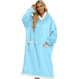 Winter Fleece Hooded Blanket to Keep You Warm and Cozy