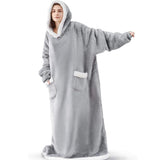 Winter Fleece Hooded Blanket to Keep You Warm and Cozy