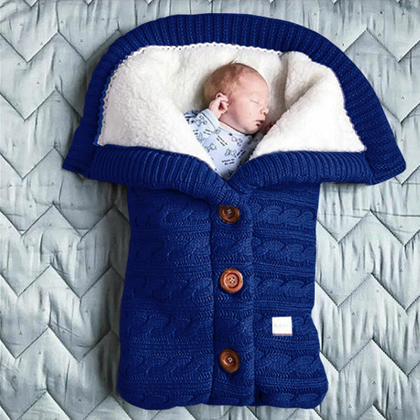 Keep Your Baby Warm with This Fleece Infant Swaddle Sleeping Bag