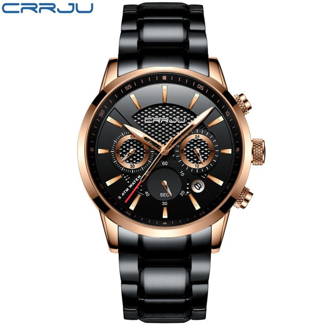 Look Sharp with the Stylish CRRJU Mens Watch