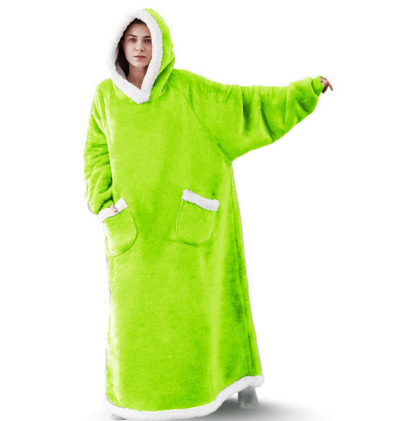 Winter Fleece Hooded Blanket to Keep You Warm and Cozy