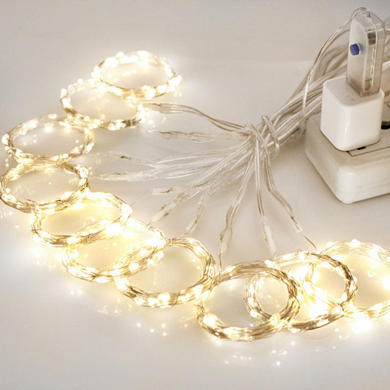 3M LED Curtain Garland Window Fairy Lights - USB