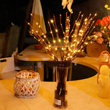LED Orchid Branches - Can use as a Lamp, in Trees, Vases & more (20 LEDs - 73cm)